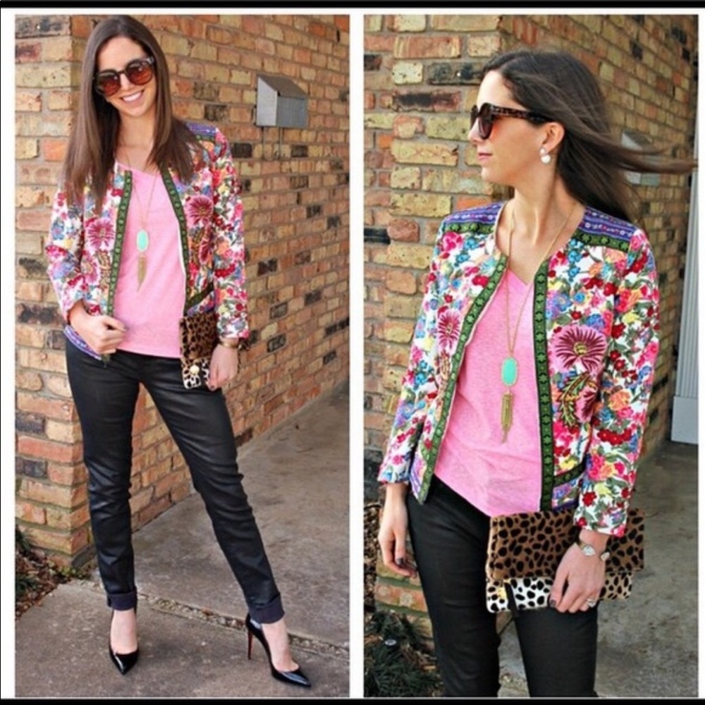 Shein floral jacket